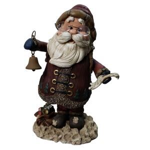Vtg San Francisco Music Box Co. Santa Claus Is Coming To Town Animated Figurine